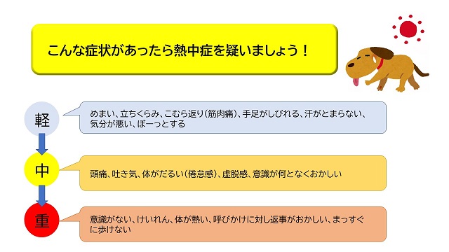 熱中症を疑いましょう